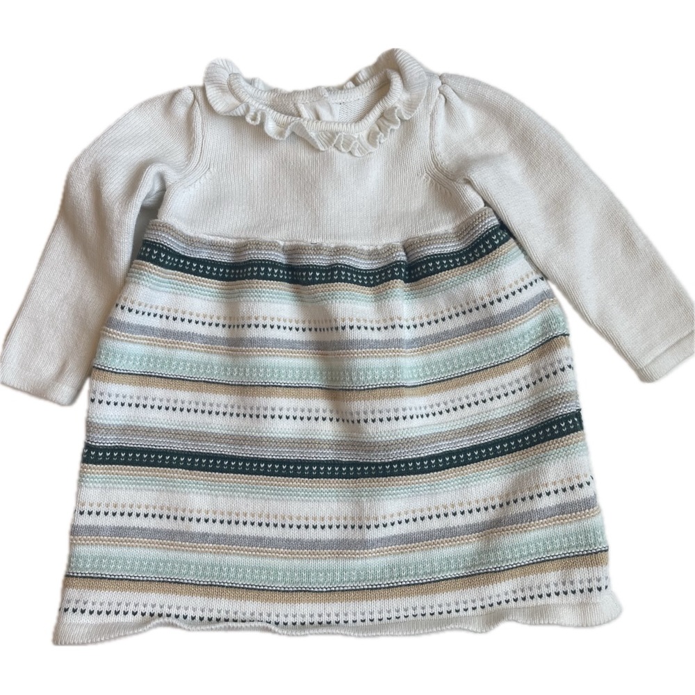 Gymboree multi striped sweater dress size 18-24 month 143